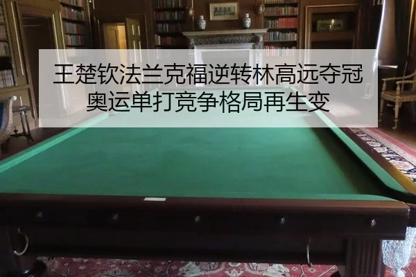 王楚钦法兰克福逆转林高远夺冠 奥运单打竞争格局再生变